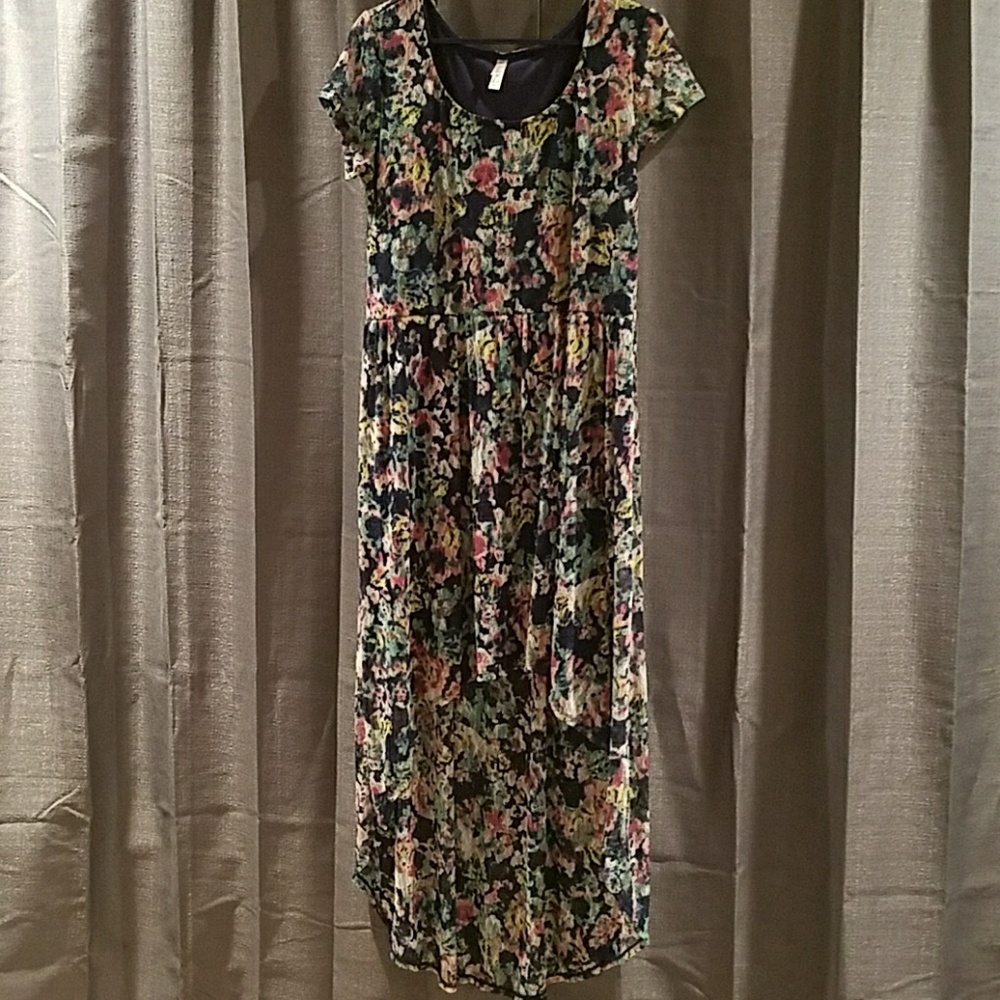 Xhilaration Lace Floral Hi-Lo Dress